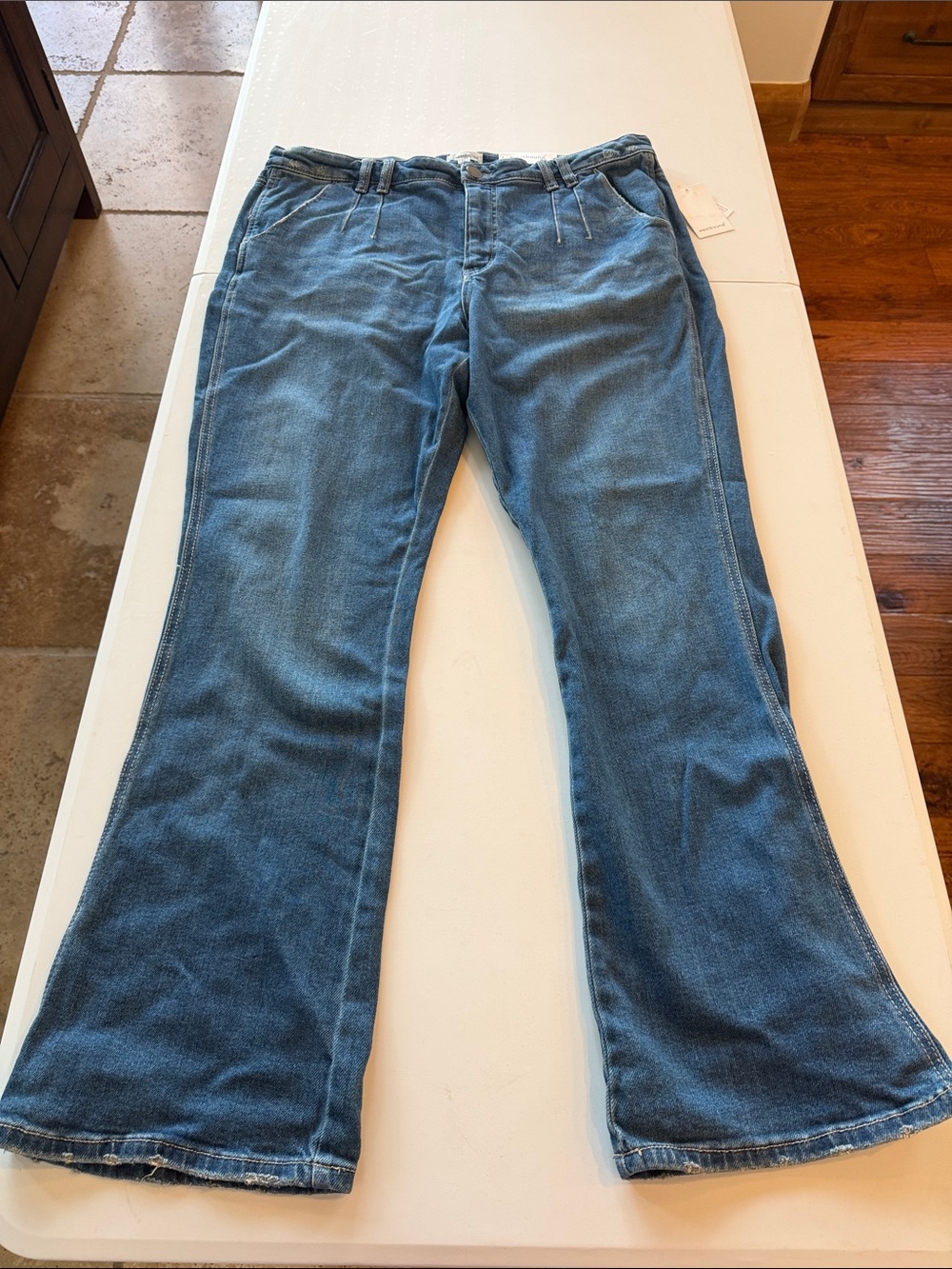 Westbound Medium Blue Flared Jeans — Women's Boot Cut Leg Denim